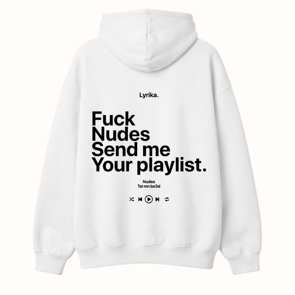 Playlist Hoodie - White