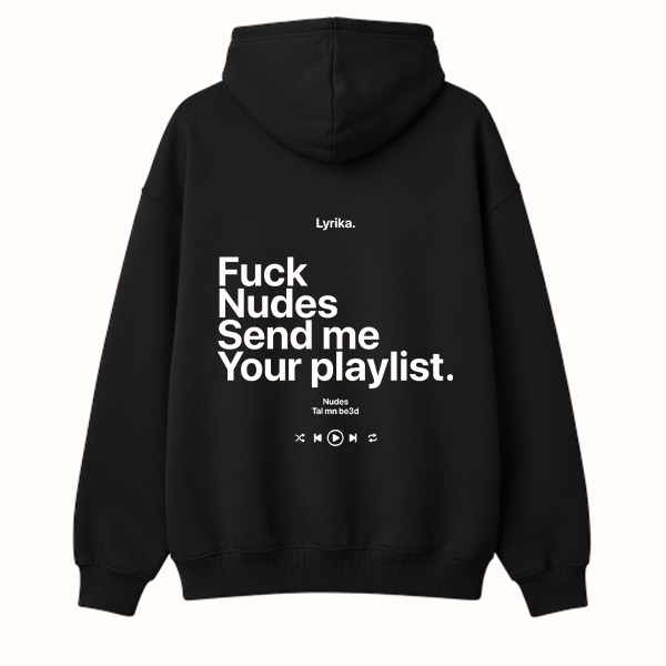 Playlist Hoodie - Black