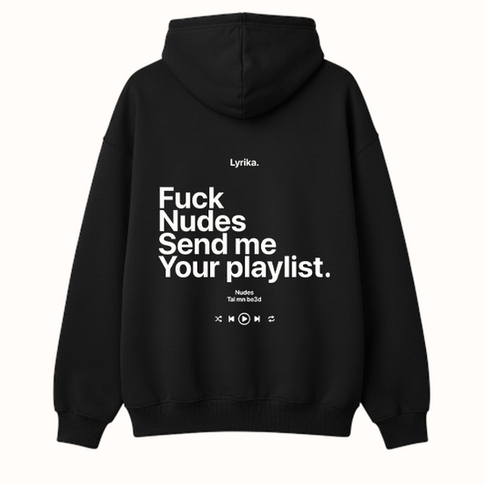 Playlist Hoodie - Black